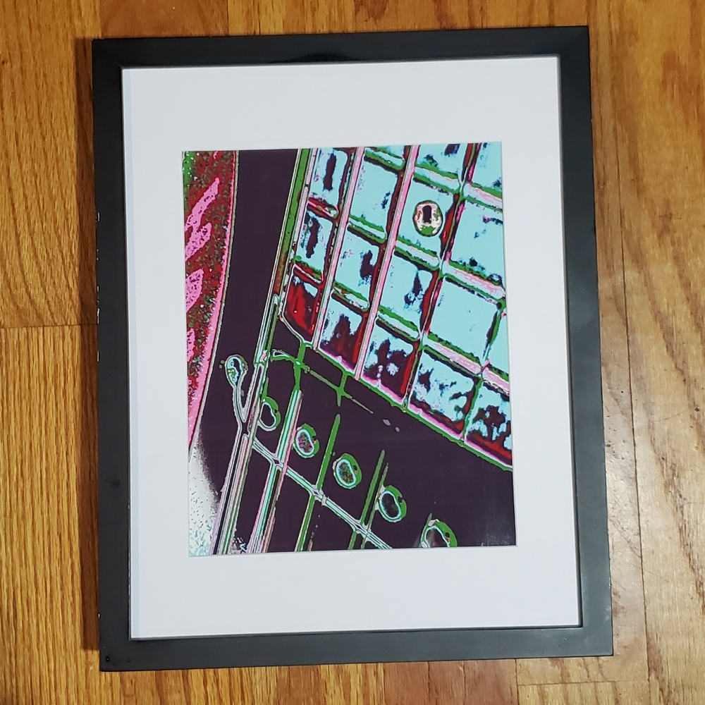 Unframed Pop Art Print Guitar Music